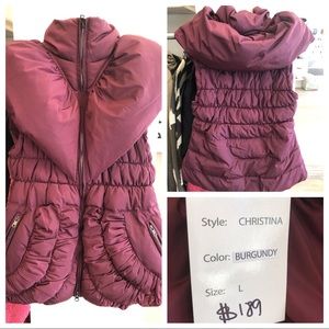 Ciao Milano Burgundy Christina Vest